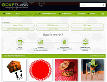 Tablet Screenshot of dxfplans.com